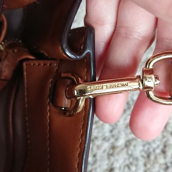 Michael Michael Kors Hamilton Traveler Leather Messenger brown Shoulder bag - Picture 7 of 16